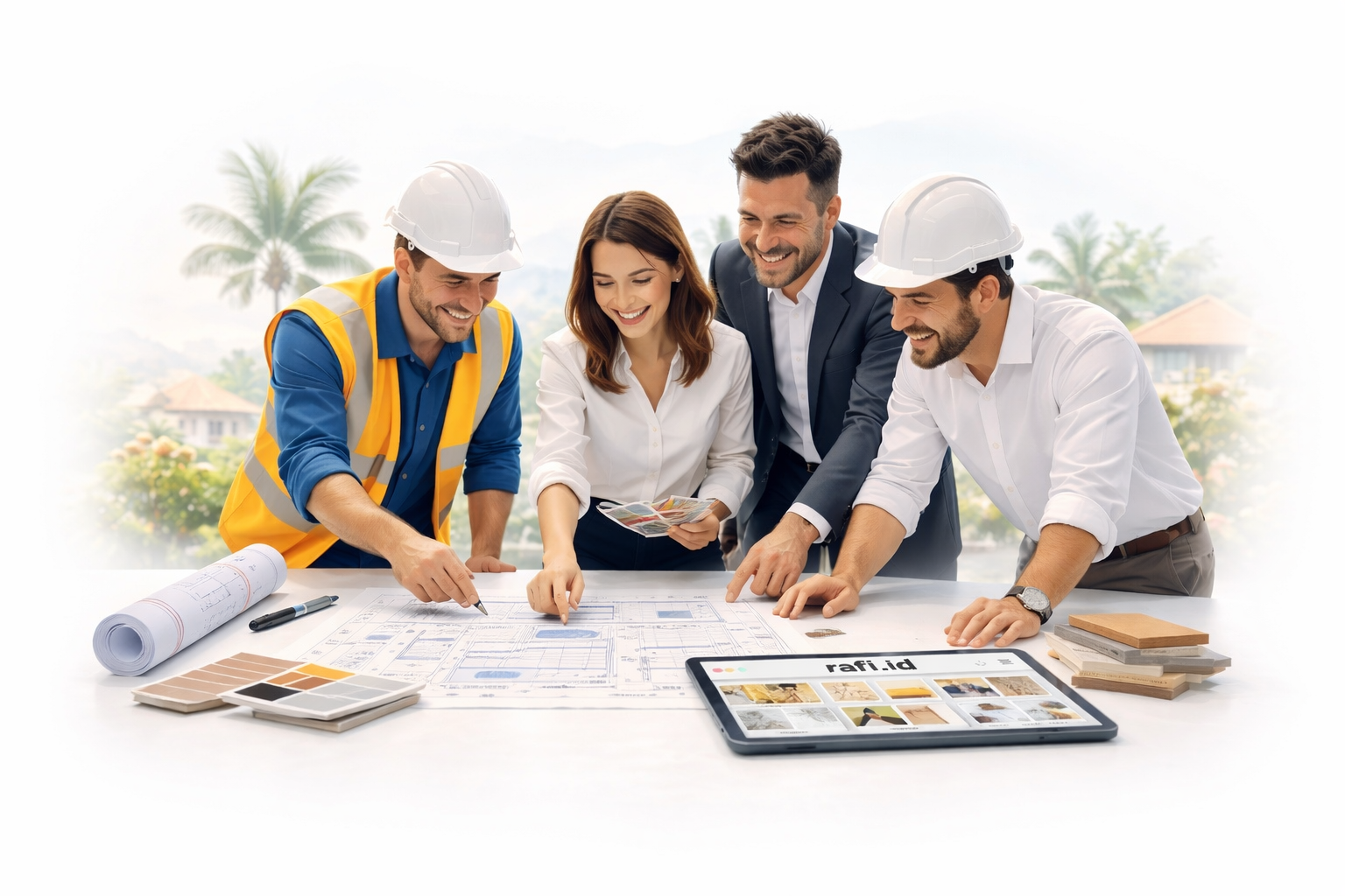 Rafi team planning a construction project